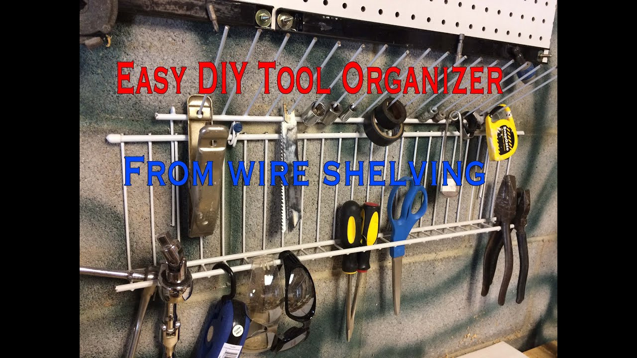Wrench Organizer DIY
 DIY Tool Organizer from wire shelving