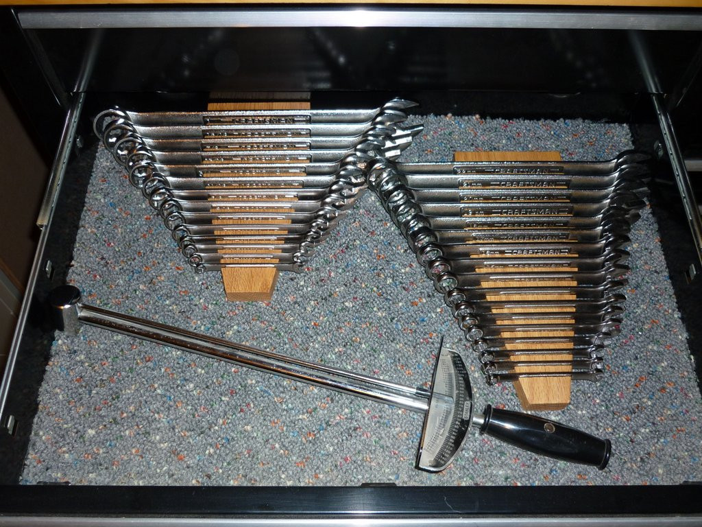Wrench Organizer DIY
 Tool Box Organization 2013