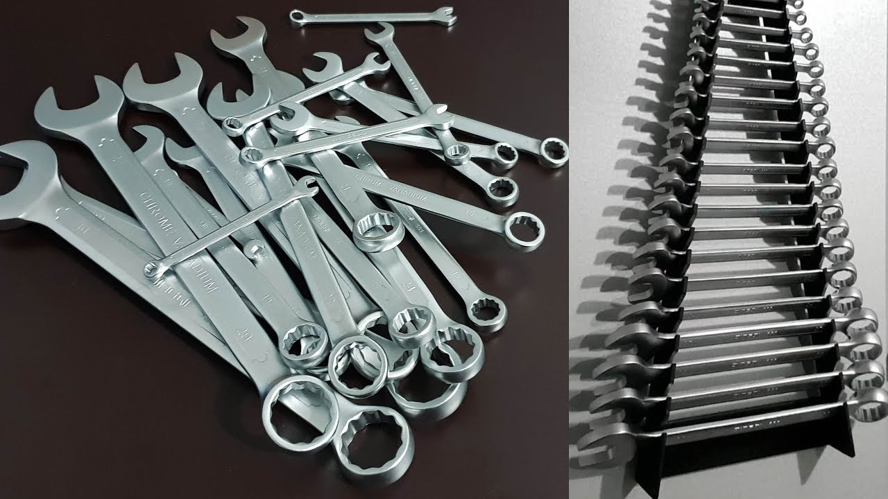 Wrench Organizer DIY
 DIY Wrench holder