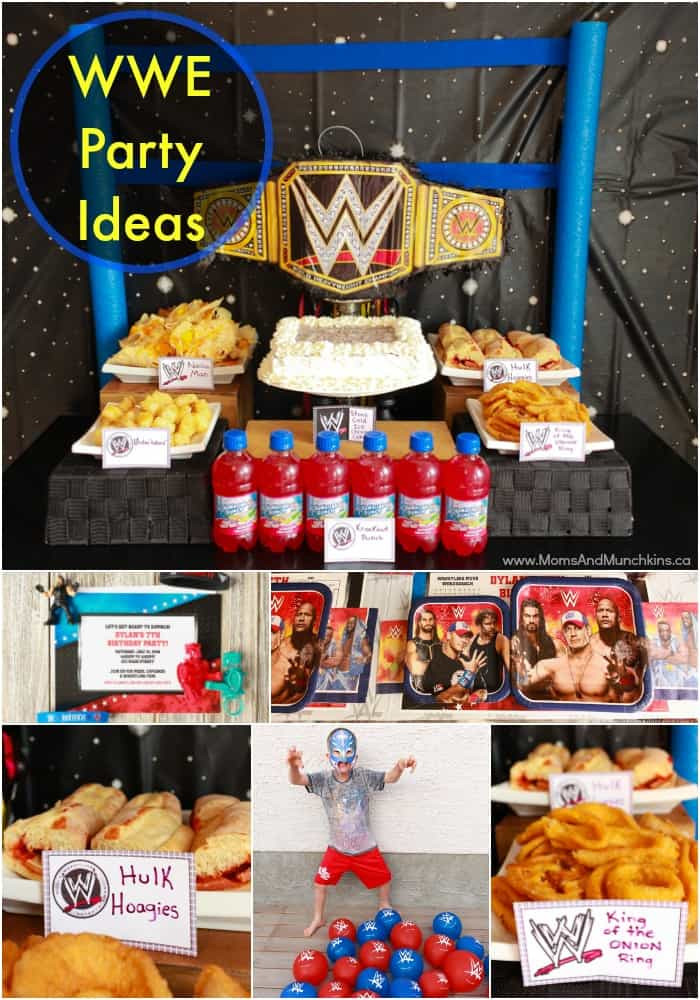Wrestling Birthday Party Ideas
 WWE Birthday Party Ideas for Kids Moms & Munchkins