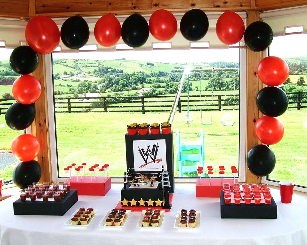 Wrestling Birthday Party Ideas
 Wrestling Birthday Party Ideas 1 of 9