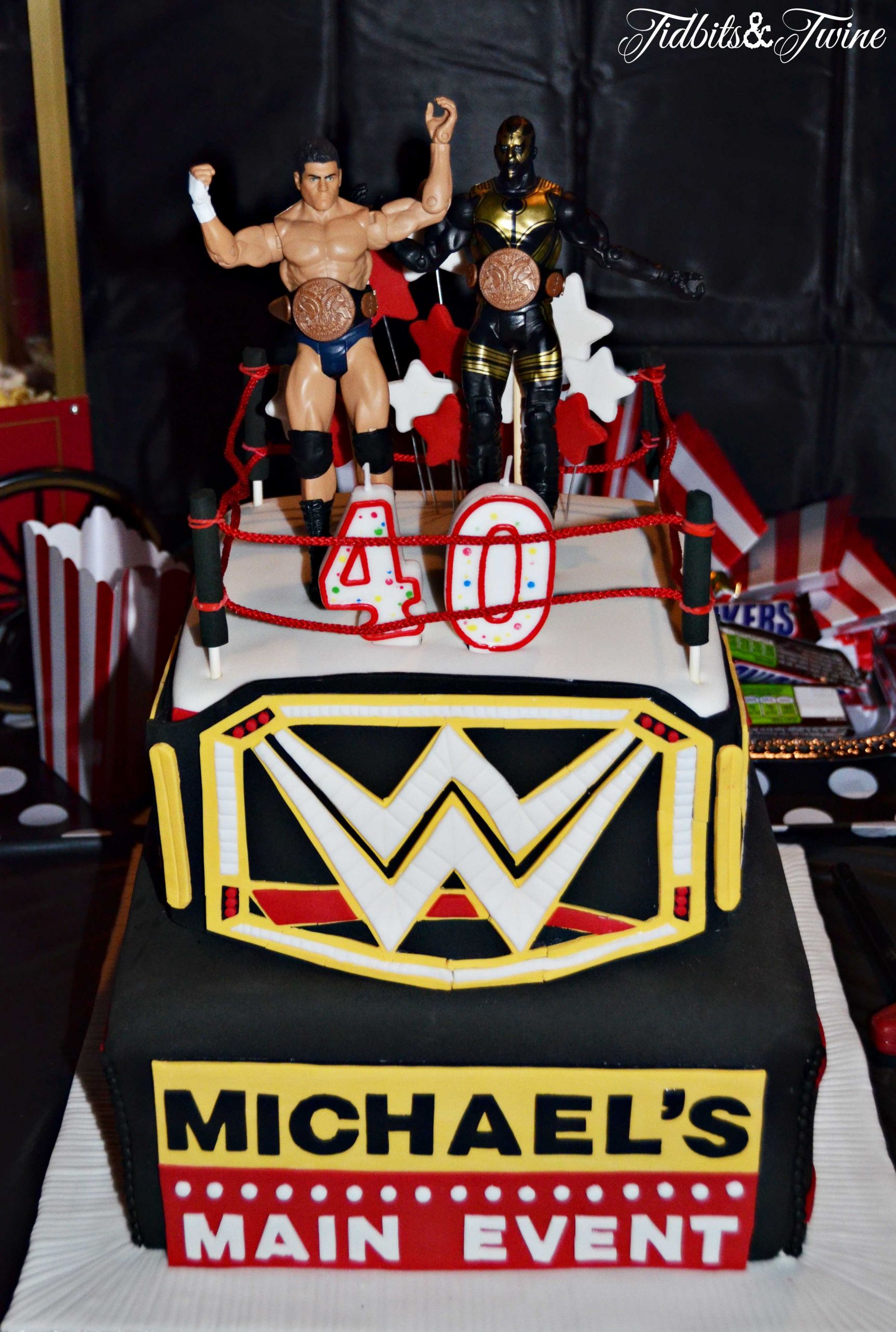 Wwe Birthday Cakes
 A Star Studded 40th Birthday Party TIDBITS&TWINE