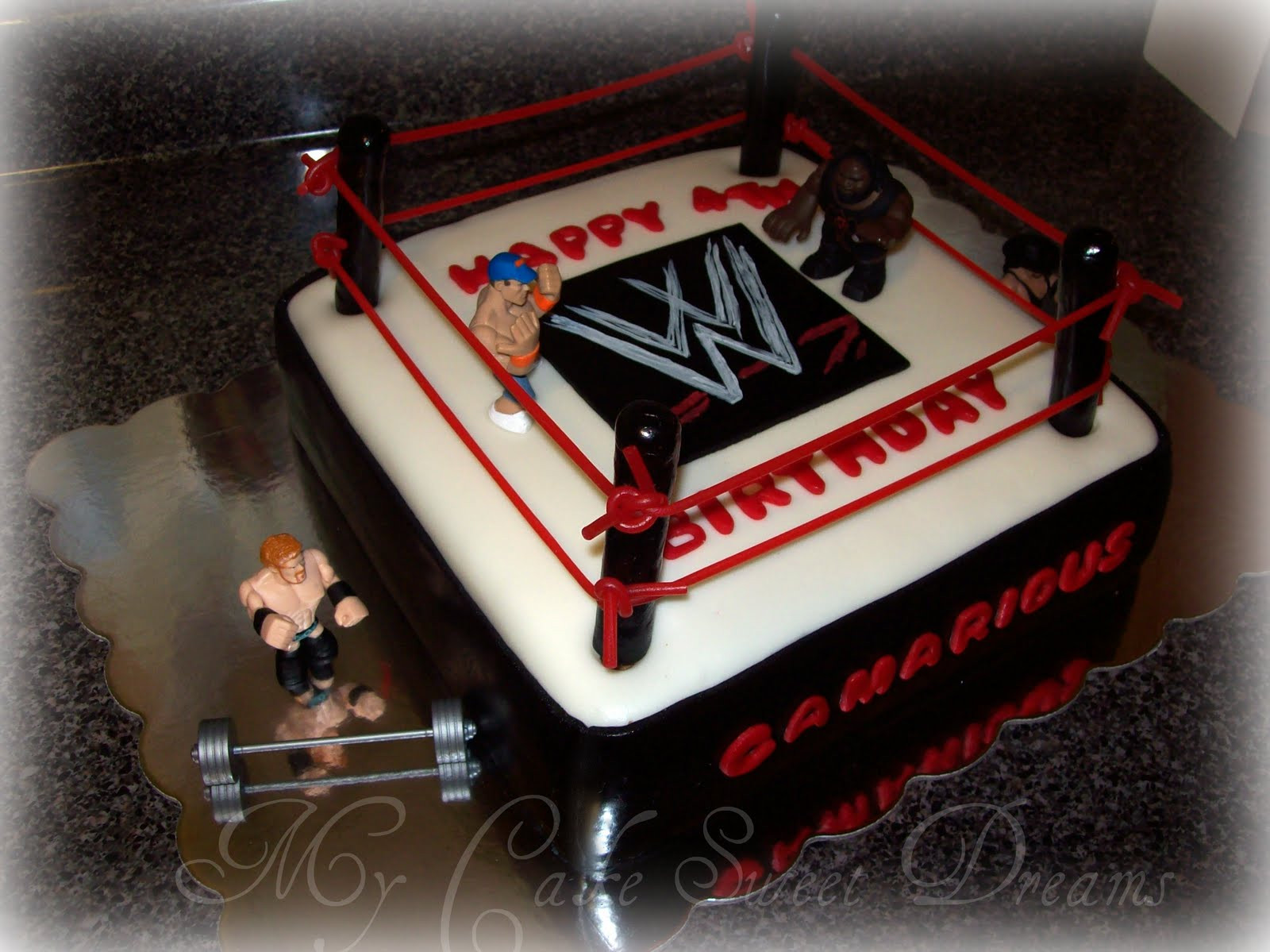 Wwe Birthday Cakes
 My Cake Sweet Dreams WWE Wrestling Cake