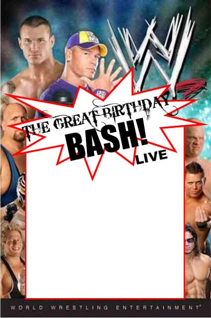 Wwe Birthday Invitations
 Wwe party Swimming pool parties and Party invitation