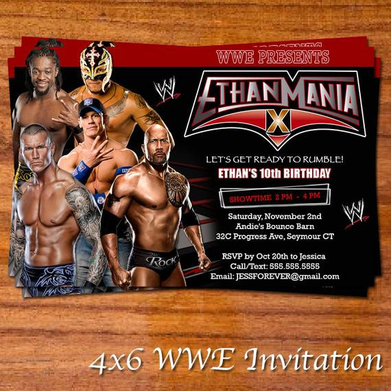 Wwe Birthday Invitations
 301 Moved Permanently