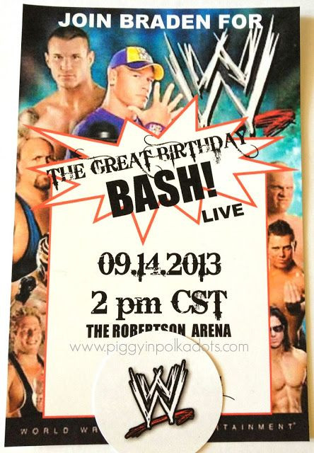 Wwe Birthday Invitations
 40th Birthday Ideas Free Wwe Birthday Invitation Templates