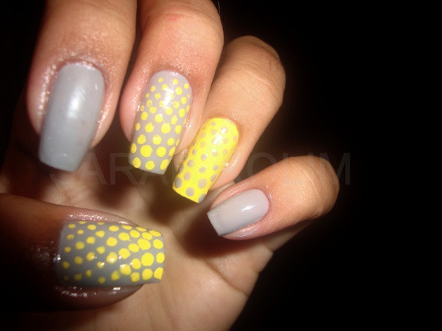 Yellow And Grey Nail Designs
 55 Unique Yellow Nail Art Design Ideas