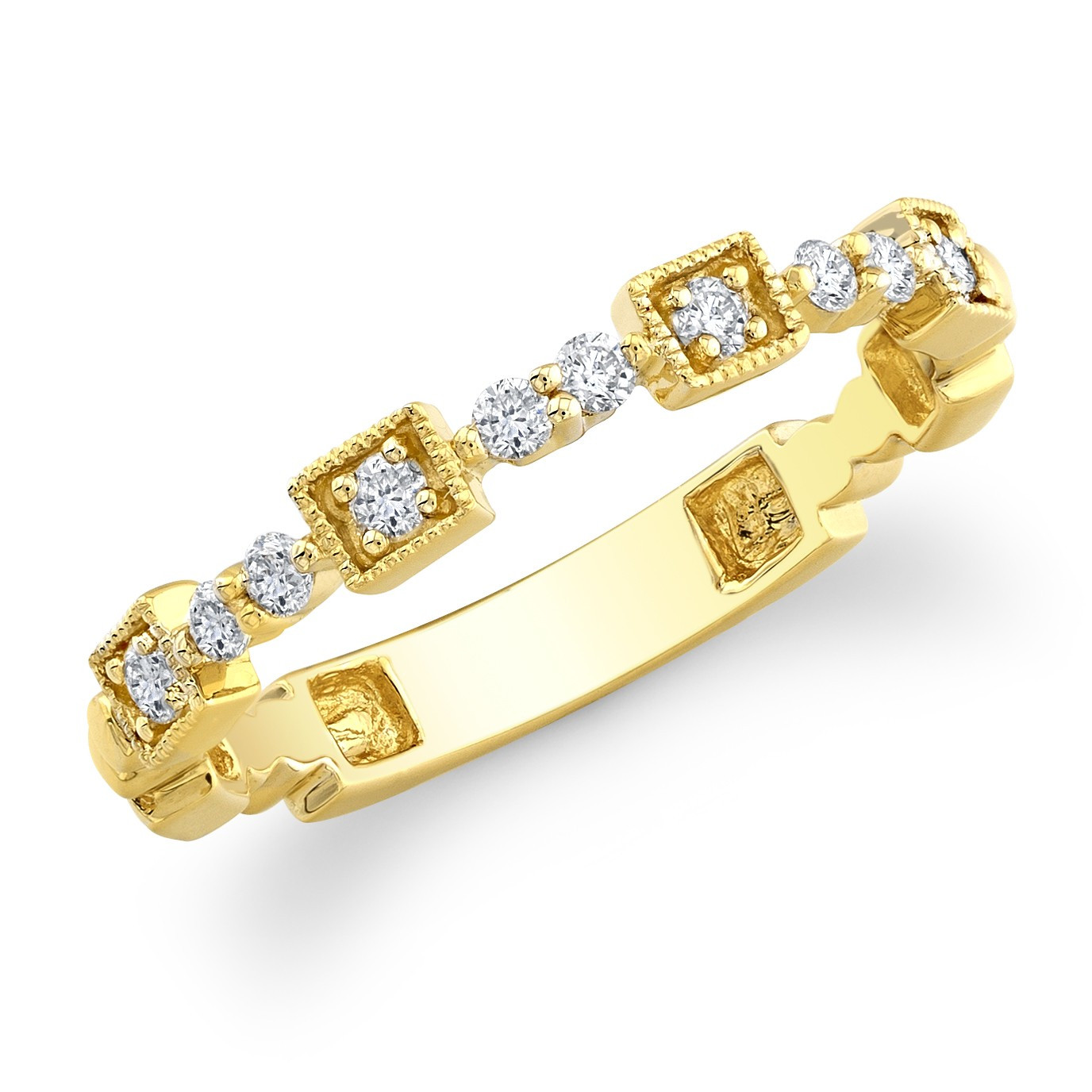 Yellow Diamond Wedding Ring
 14kt Yellow Diamond Wedding Ring Stacking Y