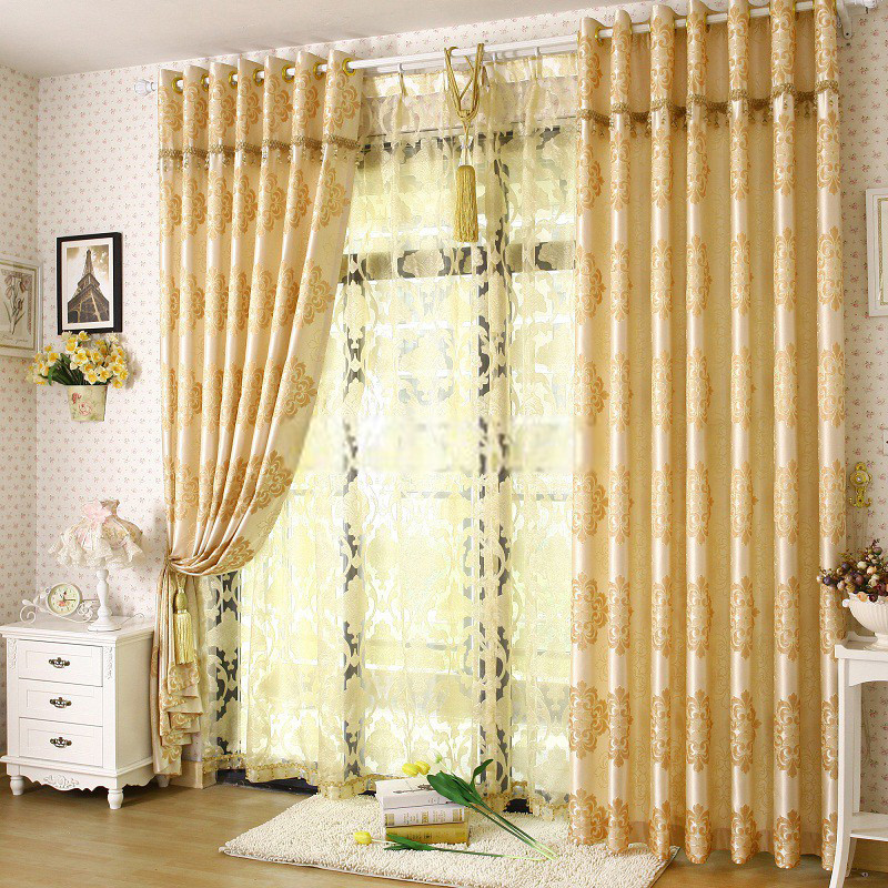 Yellow Living Room Curtains
 Noble Bedroom or Living room light yellow curtains