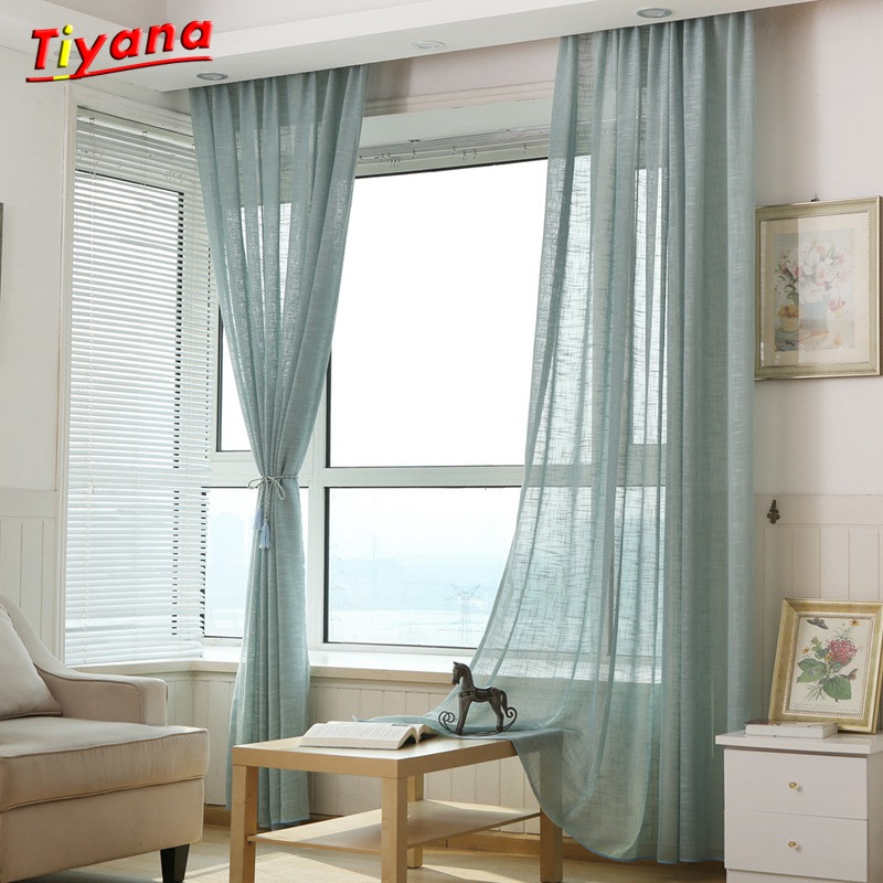 Yellow Living Room Curtains
 Sale Solid linen Curtains For living Room bed room