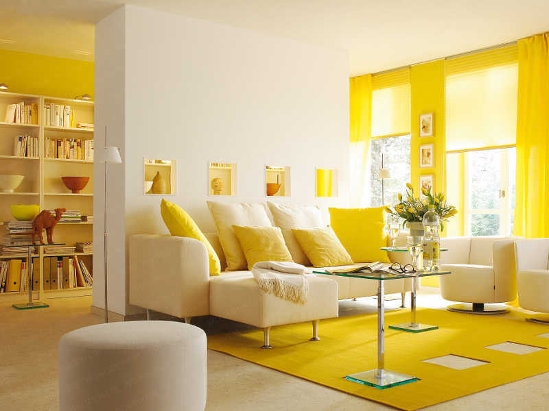 Yellow Walls Living Room
 Yellow Room Interior Inspiration 55 Rooms For Your