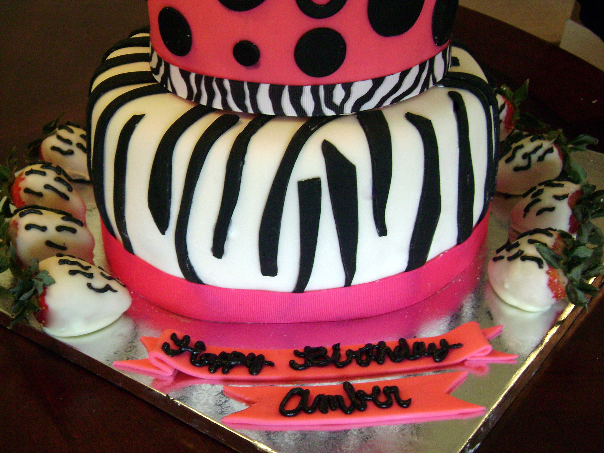 Zebra Print Birthday Cake
 Zebra Cakes – Decoration Ideas