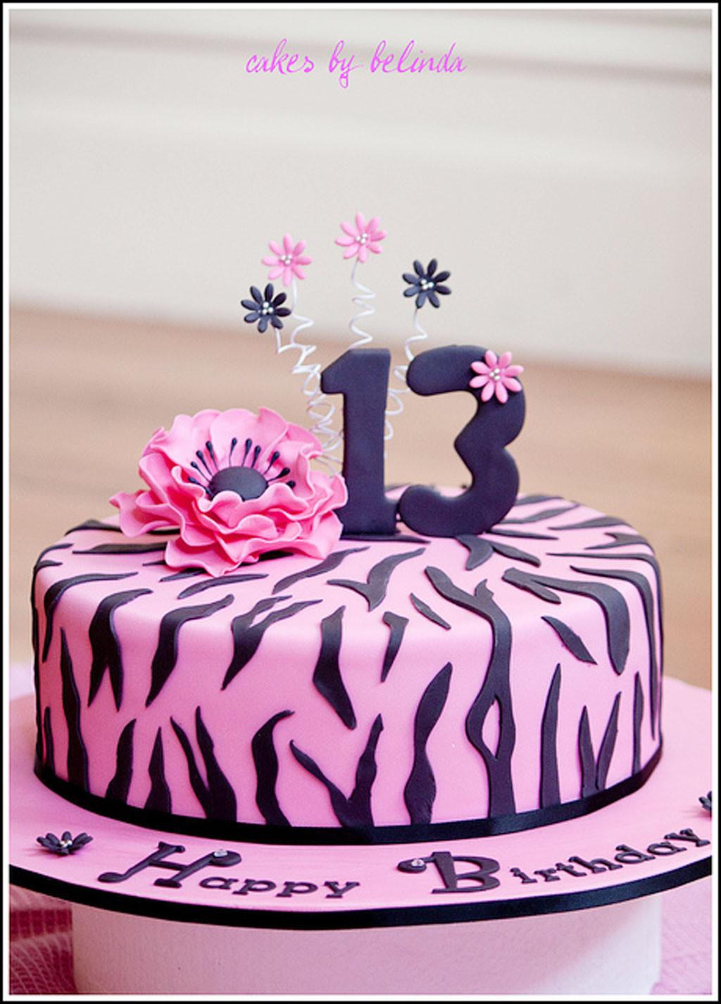 Zebra Print Birthday Cake
 Zebra Print Birthday Cake s Birthday Cake Cake