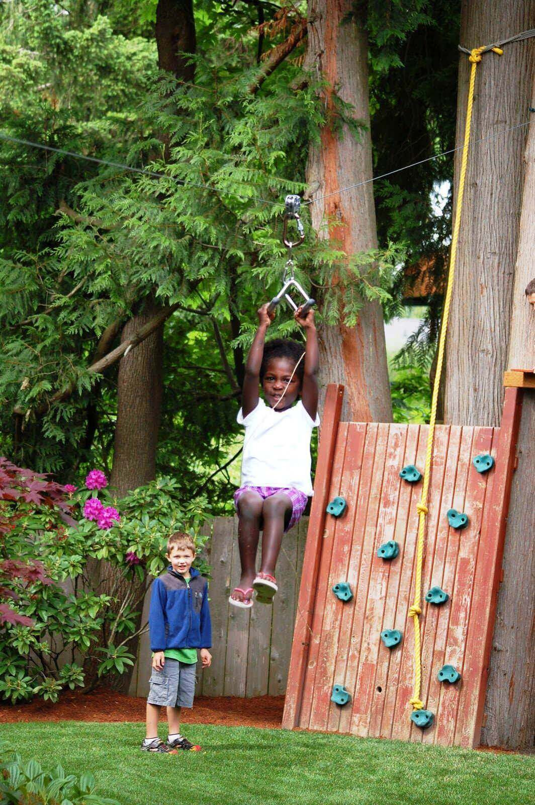 Ziplines For Backyard
 Backyard Zip Line Ideas