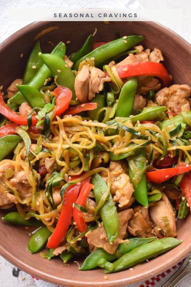 Zucchini Noodles Chicken Stir Fry
 Zucchini Noodle Stir Fry with Chicken Recipe