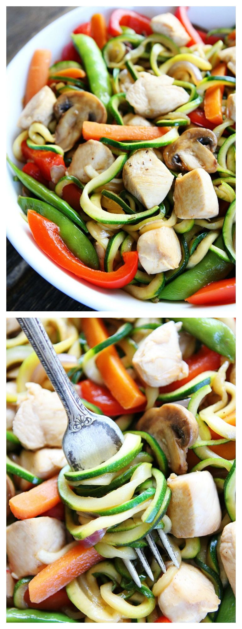 Zucchini Noodles Chicken Stir Fry
 Easy Chicken Zucchini Noodle Stir Fry Recipe on