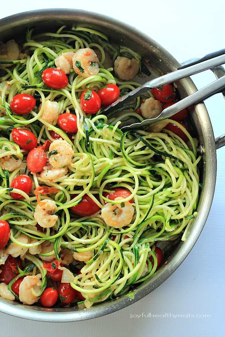 Zucchini Noodles Recipes
 Shrimp Scampi with Zucchini Noodles