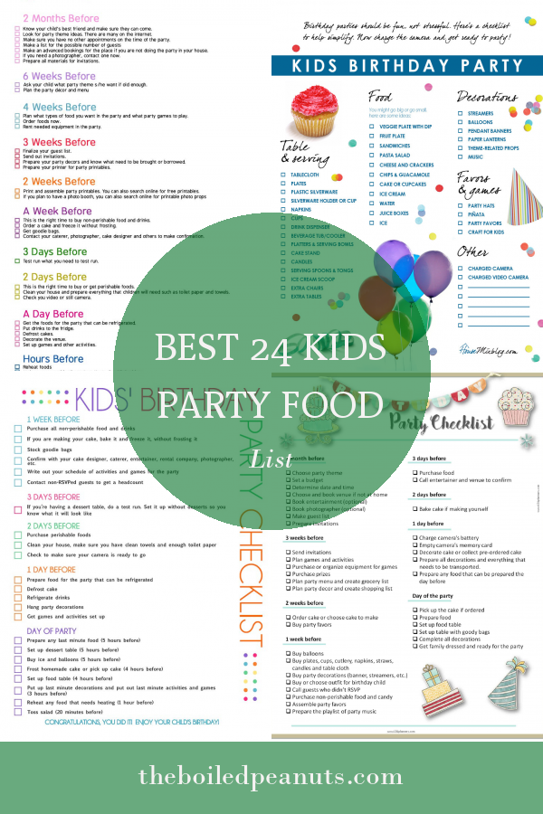 Best 24 Kids Party Food List - Home, Family, Style and Art Ideas